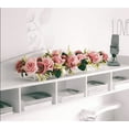thumbnail image 1 of Clear Acrylic Flower Vase,Rectangular Floral Centerpiece For Dining Table,17.6 Inch Long Rectangle Acrylic Vase For Home Wedding Dining Table Decor(18 Holes,, 1 of 3