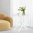 thumbnail image 1 of Clear Acrylic Folding Table Bedrooms Snack Tray Sofa Coffee Tea Side & End Table, 1 of 11