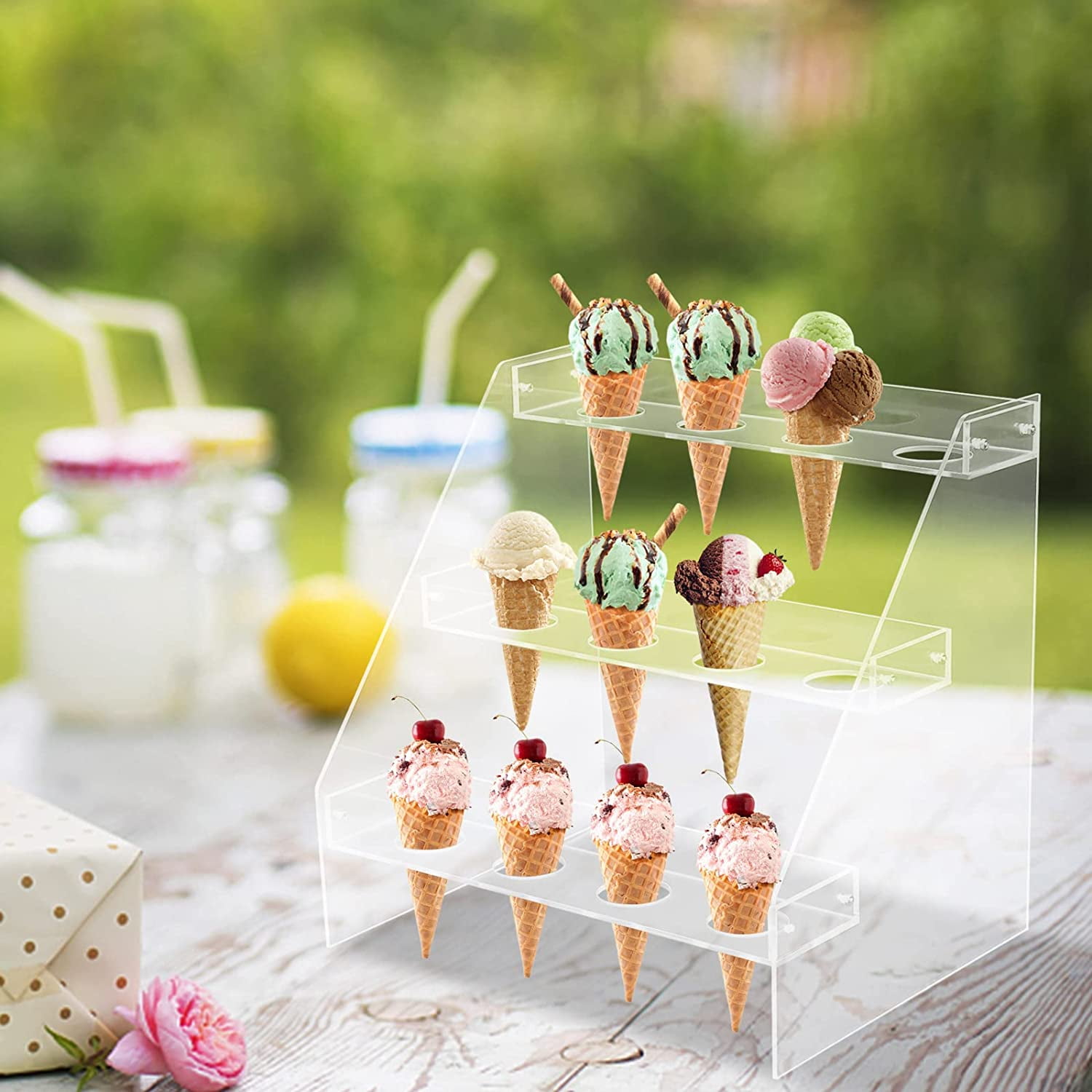 Ice Cream Cone Holder, Acrylic Cone Holder, Luminati