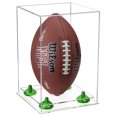thumbnail image 1 of Clear Acrylic Football Display Case Vertical with Green Risers and Clear Base (A060-GRR), 1 of 2