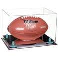 thumbnail image 1 of Clear Acrylic Football Display Case with Blue Risers and Mirror Base (A004-BLR), 1 of 2