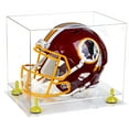 thumbnail image 1 of Clear Acrylic Football Helmet Display Case with Yellow Risers and Clear Base (A002-YR), 1 of 2