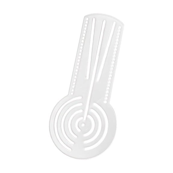 Clear Acrylic Geometric Stencil Templates Ruler Multifunctional Acrylic Drawing Ruler For Home School Travel Sketching