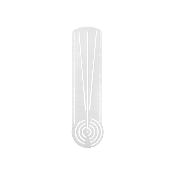 Clear Acrylic Geometric Stencil Templates Ruler Multifunctional Acrylic Drawing Ruler For Home School Travel Sketching