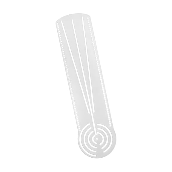 Clear Acrylic Geometric Stencil Templates Ruler Multifunctional Acrylic Drawing Ruler For Home School Travel Sketching