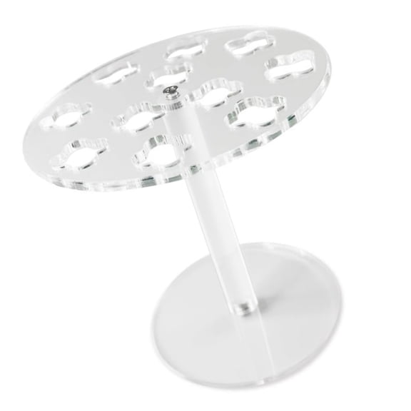 Clear Acrylic Hairdressing Scissors Rack 11 Hole Designs Desktop Organizers for Salon Tool Combs Clip Storage