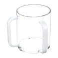 thumbnail image 1 of Clear Acrylic Hand Washing Cup with Handles for Outdoor and Indoor Use 5-Inch for Elegant and Practical Liquid Containment Needs, 1 of 4