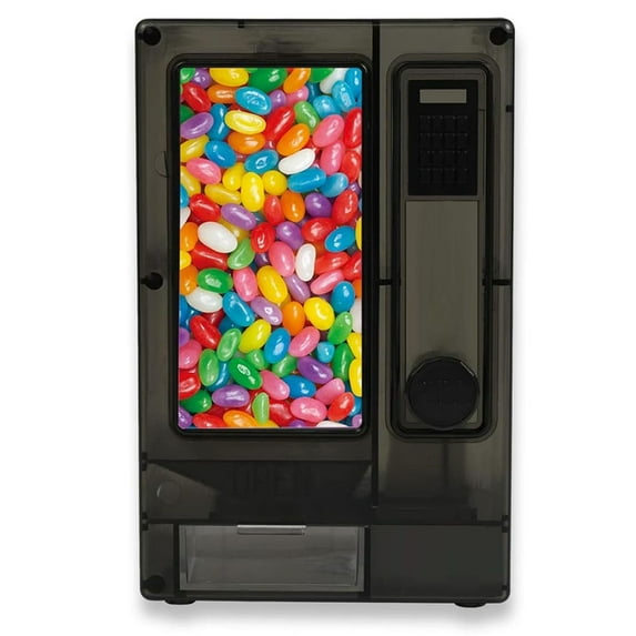Clear Acrylic Jelly Bean Candy Dispenser with Pull Lever, Fun Desktop Storage Container for Sweets, Office and Home Use