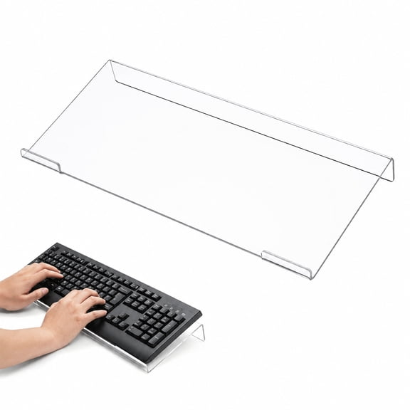 Clear Acrylic Keyboard Stand, EEEkit Keyboard Holder Ergonomic Keyboard Stand for Desk Organizer