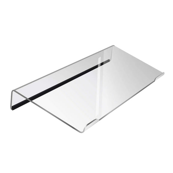 Clear Acrylic Keyboard Stand, Ergonomic Lift with Non- Silicone Strip, Transparent Design for Desk Use, Reduces Wrist Strain and Improves Typing Posture, Ideal for Home and Office