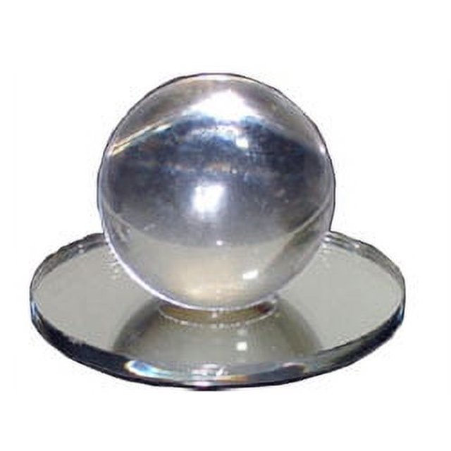 Clear Acrylic Large Ball StickOn Mirror Knob