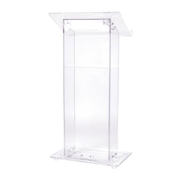 Clear Acrylic Lectern With Shelf