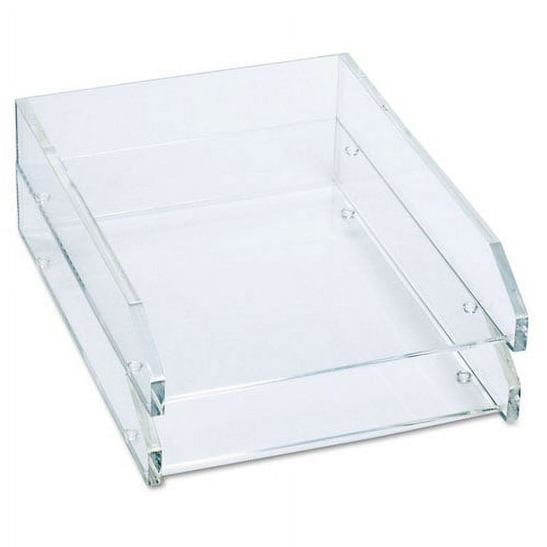 Clear Acrylic Letter Tray, 1 Section, Letter Size Files, 10.5 Clear Acrylic Letter Tray, 1 Section, Letter Size Files, 10.5