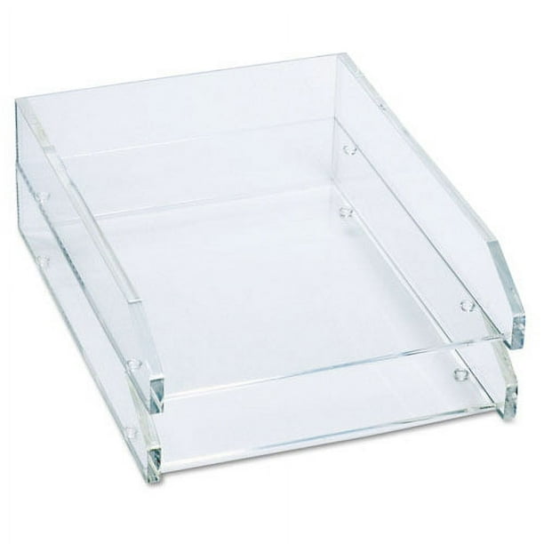 Clear Acrylic Letter Tray, 1 Section, Letter Size Files, 10.5 Clear Acrylic Letter Tray, 1 Section, Letter Size Files, 10.5