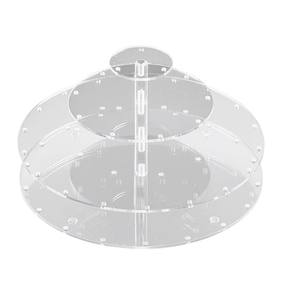 Clear Acrylic Lollipop Stand With 4 Tiered Design 31 Slots For Dessert Display At Event Celebration