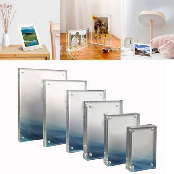 Clear Acrylic Magnetic Picture Frame for Preserving Beautiful Memories 10X10cm