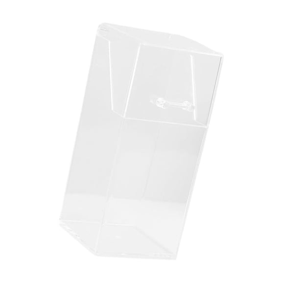 Clear Acrylic Makeup Box with Secure Lid for Brushes & Beauty Tools, Transparent Storage Case