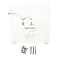 Clear Acrylic Mini ITX Case 360 Degrees Open Hollow Cooling DIY Mini