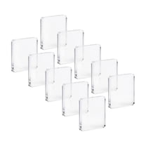 Display Fridge Size Clear Acrylic Mini Photo Stand 10 Pack Self Adhesive Fridge Set for ...
