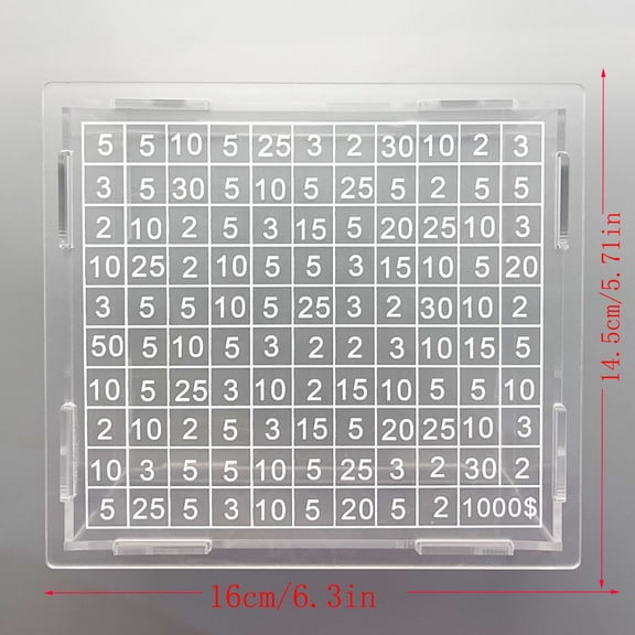 Clear Acrylic Money Savings Box with Digital Counter | Portable Cash Coin Bank for Kids & Adults | Home Decor & Educational Tool | 6.3 x 5.7 Inch