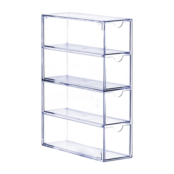 Clear Acrylic Multiple Layer Drawer Display Case For Glasses And Sunglasses Organization Featuring Stable Stacking