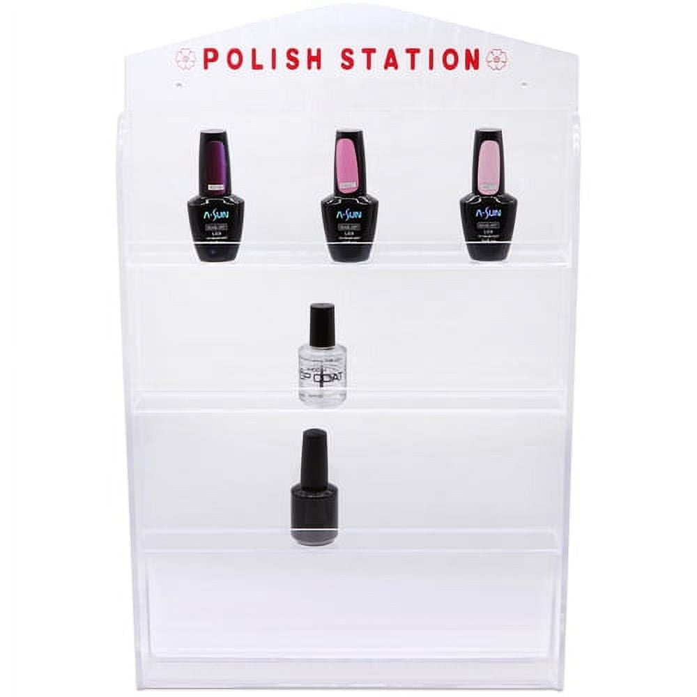 Nail Polish Organizer 3 Tier Nail Polish Holder Clear Acrylic Nail Polish  Rack E | eBay