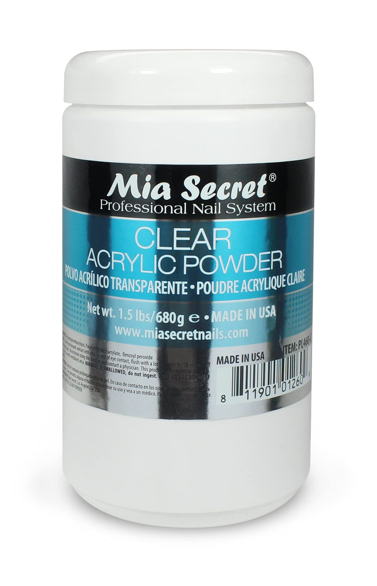 Clear Acrylic Nail Powder 1.5 lbs.