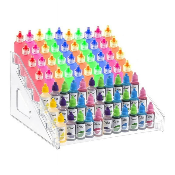 Clear Acrylic Paint Organizer (7 Tier),Paint Bottle Organizer,Acrylic Storage Organizer,Craft Rack