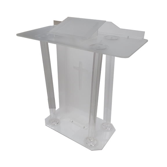 Clear Acrylic Pedestal Church Podium Church Wedding Podium Lecture Stand