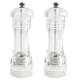 thumbnail image 1 of Salt & Pepper Mill Gift Set -Travel Salt & Pepper Grinders - Adjustable Spice Tools - Refillable Salt & Pepper Mills - Clear Acrylic, 1 of 1