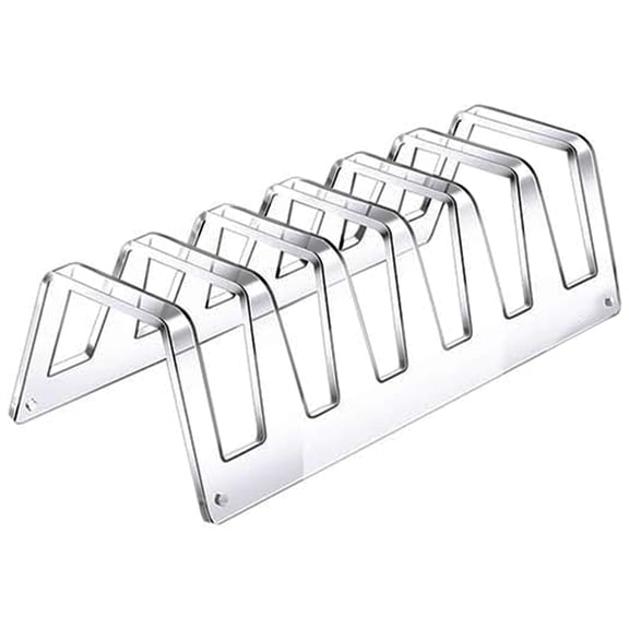 Clear Acrylic Plates Holder Elegant Dinnerware Display Stand 6 Tiered Clear Platters Holders for Kitchenware Display