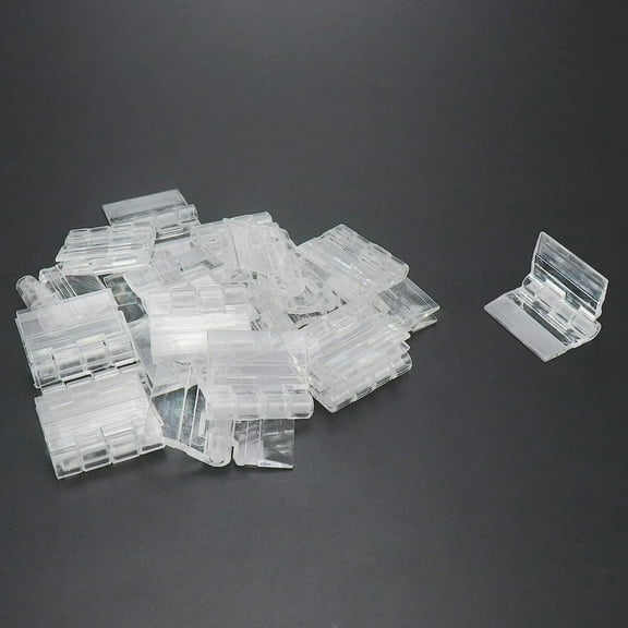 Clear Acrylic Plexiglass Lucite Hinge (25x34mm/0.98"x1.34") 20pcs