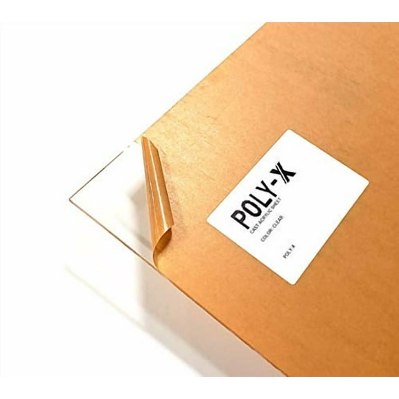 Clear Acrylic Plexiglass Sheet - 1/4" Thick - 24" x 24"$$Building Supply