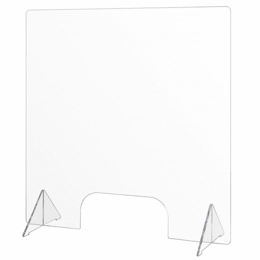 Clear Acrylic Plexiglass Sneeze Guard Barrier Food Shield Desk Tabletop