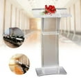 thumbnail image 1 of Clear Acrylic Podium Church Pulpit Plexiglass Lectern Debate Podium Conference, 1 of 18