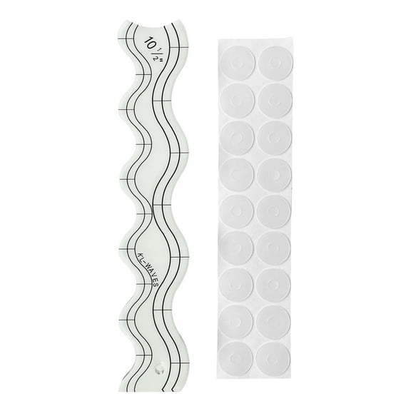 Clear Acrylic Quilting Rulers Waved Patchwork Quilting Templates Quilters Rulers For Sewing Clothing Patten Project