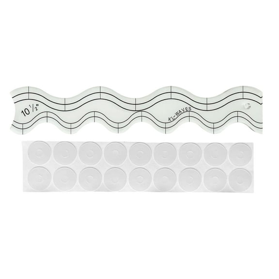 Clear Acrylic Quilting Rulers Wavy Patchwork Quilting Templates Quilters Ruler