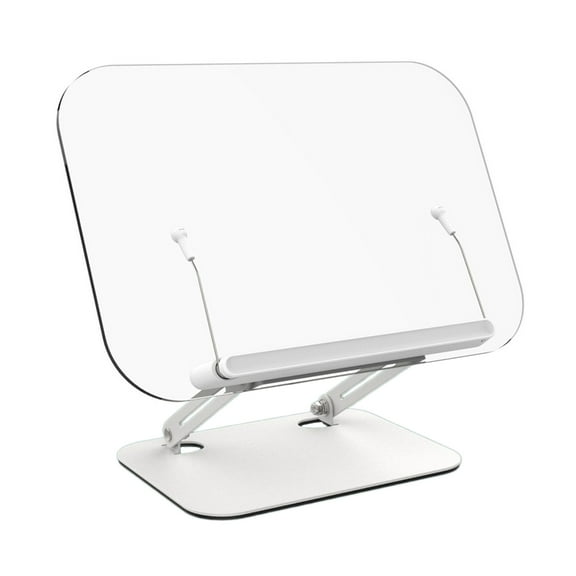 Clear Acrylic Reading Rest Desktop Tablet Support Holder Stable Multiple Angle Rotation for Home and Office Use