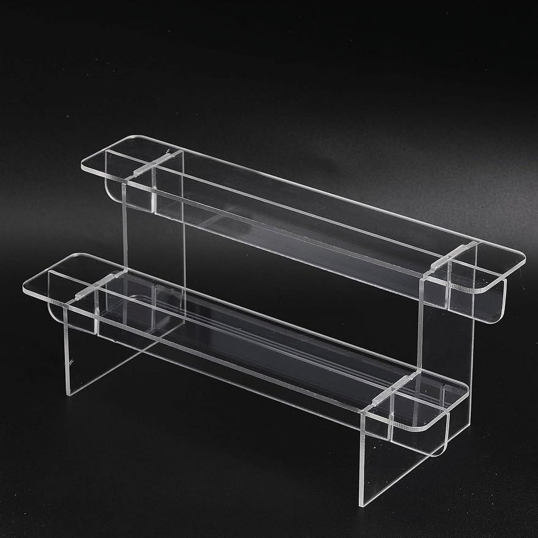 Clear Acrylic Riser Pop Figure Stand Transparent 2Tier Acrylic Action