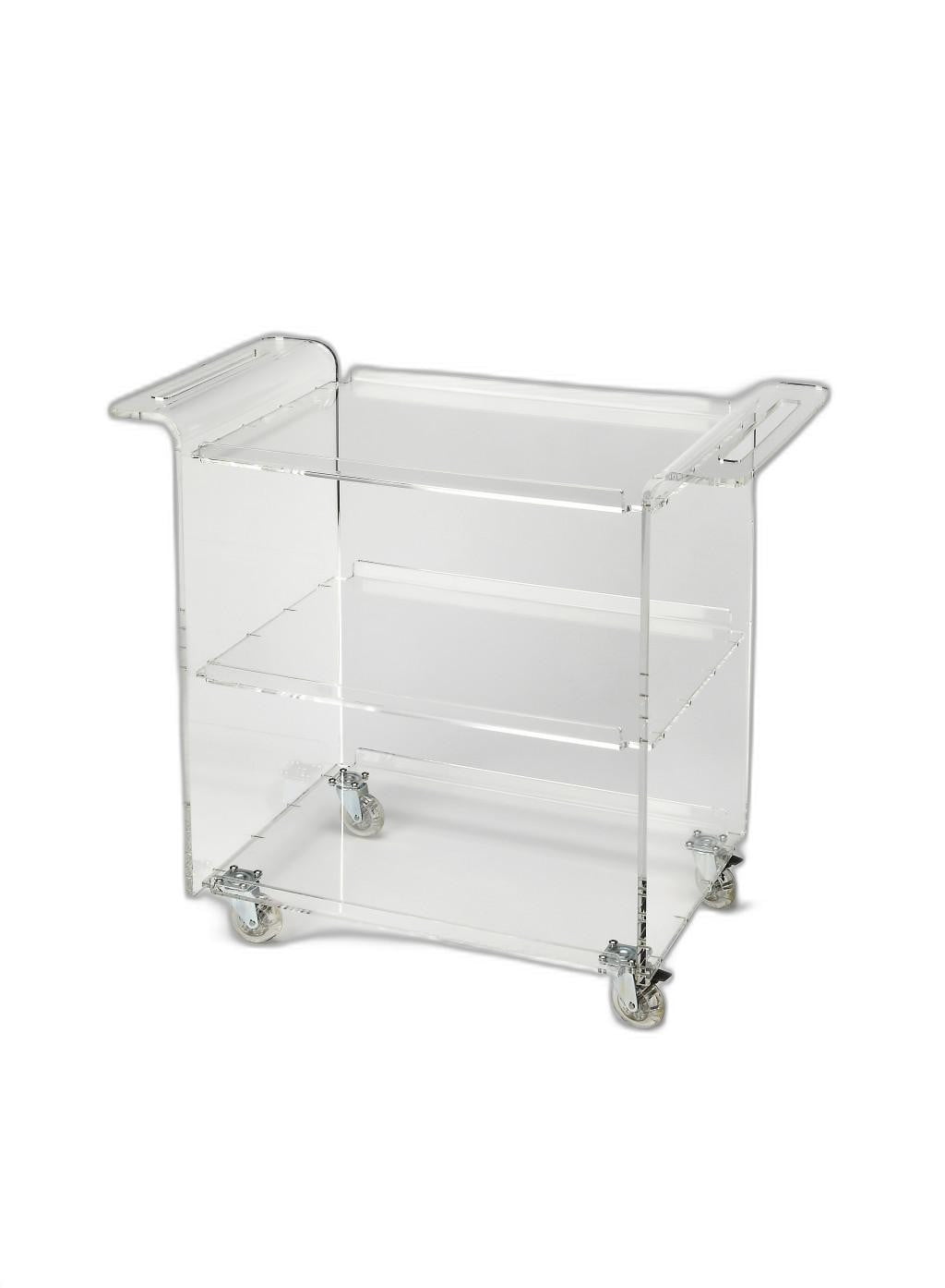 Clear Acrylic Rolling Server Bar Cart Clear Acrylic Rolling Server Bar Cart