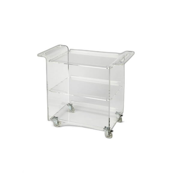 Clear Acrylic Rolling Server Bar Cart