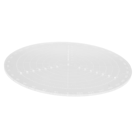 Clear Acrylic Round Center Finder Compass with Scales Circles Drawing Measuring Ruler Tool for Wood Lathe Turning Woodworking Crafts, Diameter 20cm / 7.9 Inches