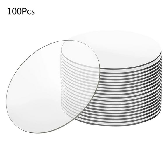 Clear Acrylic Round Discs 100pcs/set Handmade Pendant Charm Ornament