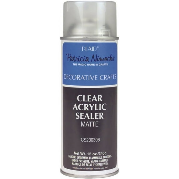 Clear Acrylic Sealer Aerosol Spray 12oz-Matte