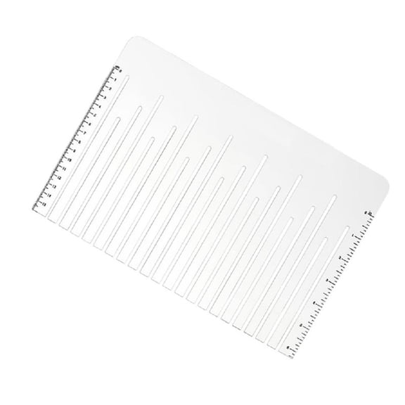 Clear Acrylic Sewing Ruler Featuring Florals Pattern for Fabric Measuring and Cutting Projects