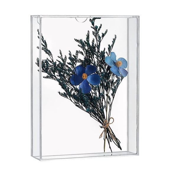 Clear Acrylic Shadow Box Frame with Front Opening for Photos and Decor