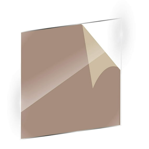 Clear Acrylic Sheet, .118 Inch (3mm) Thick, 12 Inch x 12 Inch