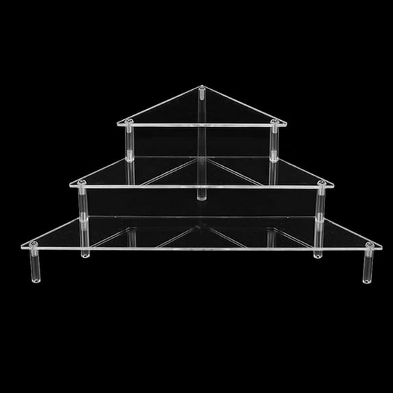 Clear Acrylic Shelf Risers Multi Tiers Display Stand for Figures and ...