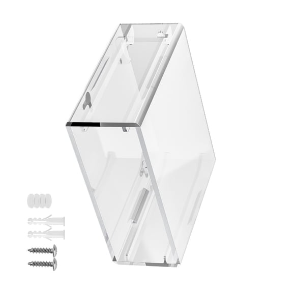 Clear Acrylic Shell Case For Wall Mount Rack Shell Offering Port Access And Multiple Mounting Option