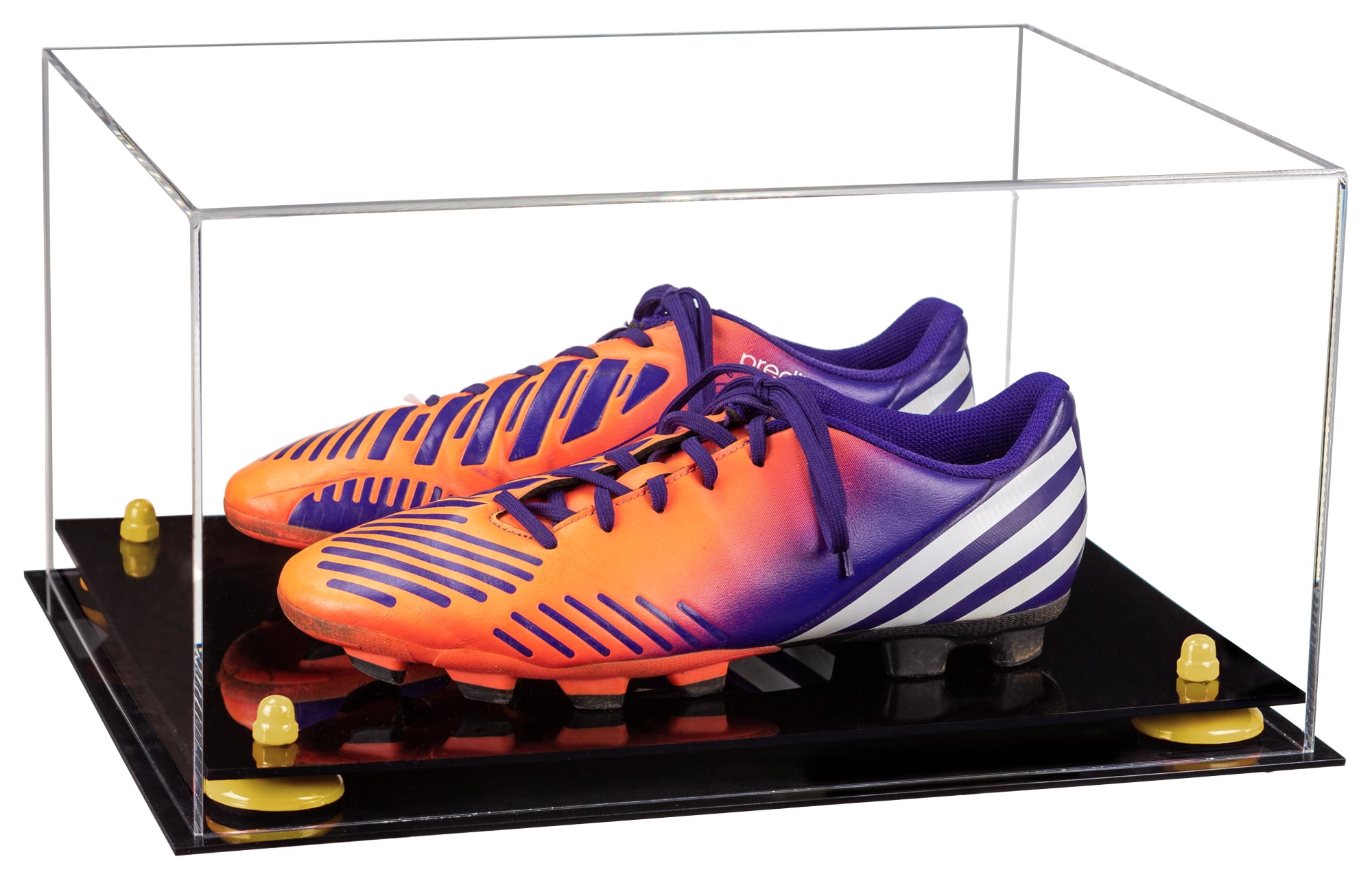 Clear Acrylic Shoe Pair Display Case for Soccer Cleats Football Cleats ...